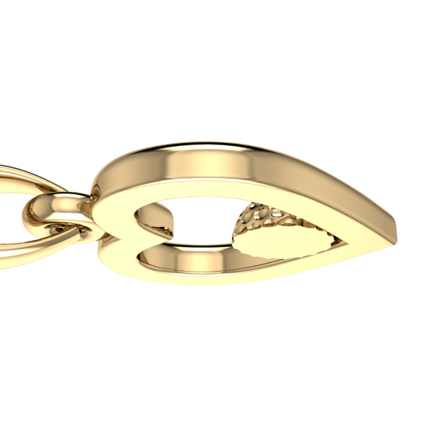 Golf Ball Heart Pendant 3D print model_10