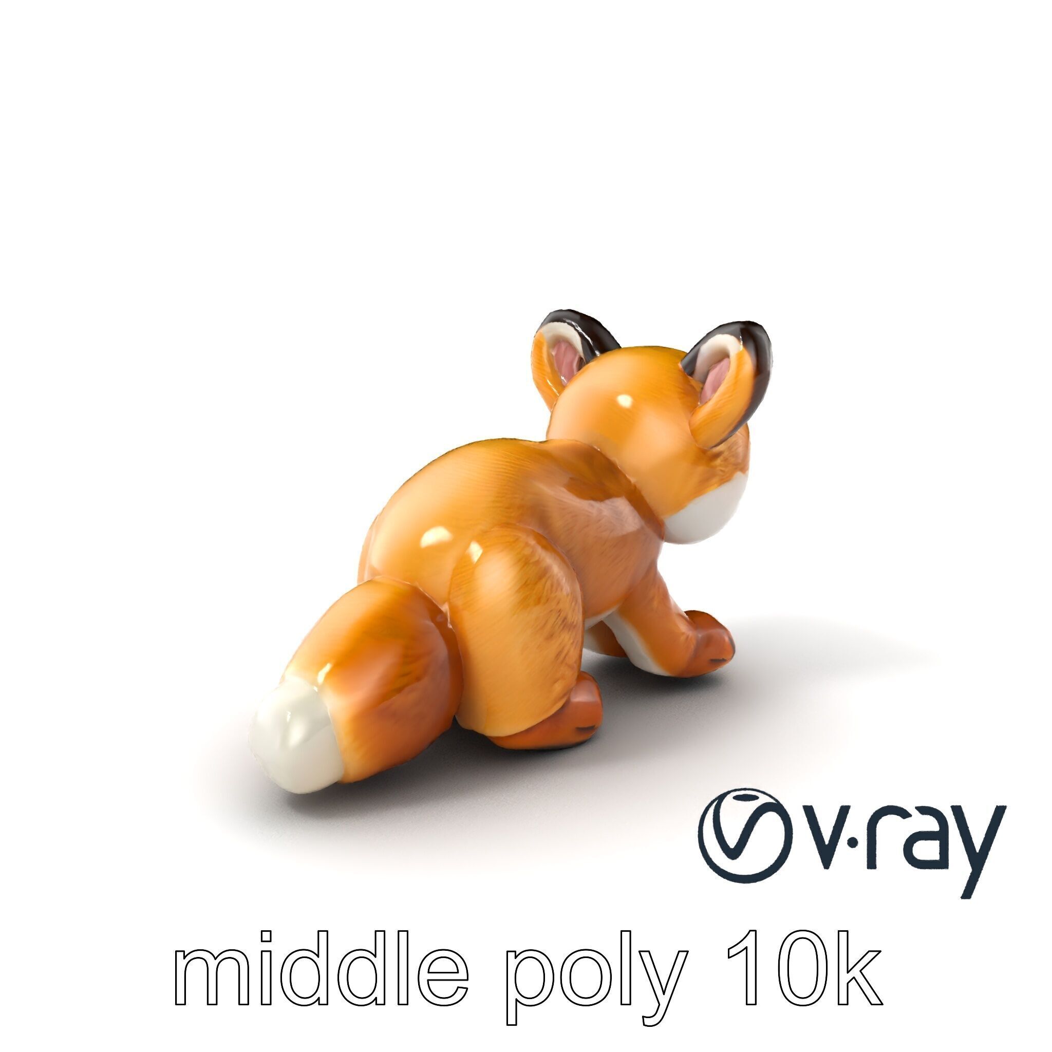 Arid Dreams Fox Plush model pack Low-poly 3D model_3