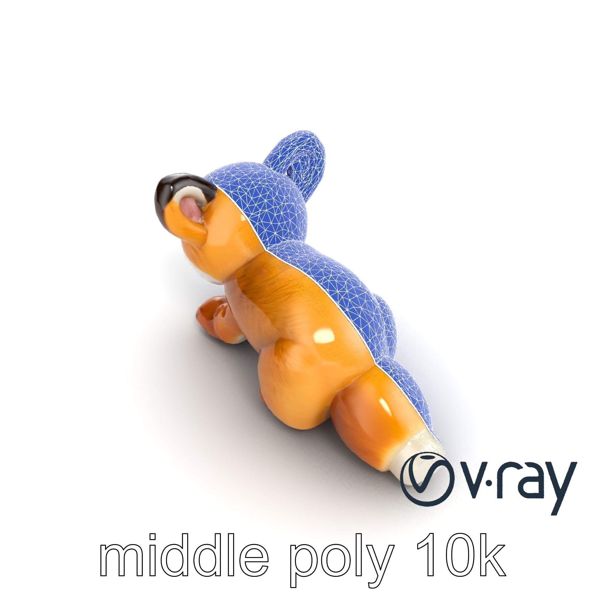 Arid Dreams Fox Plush model pack Low-poly 3D model_31