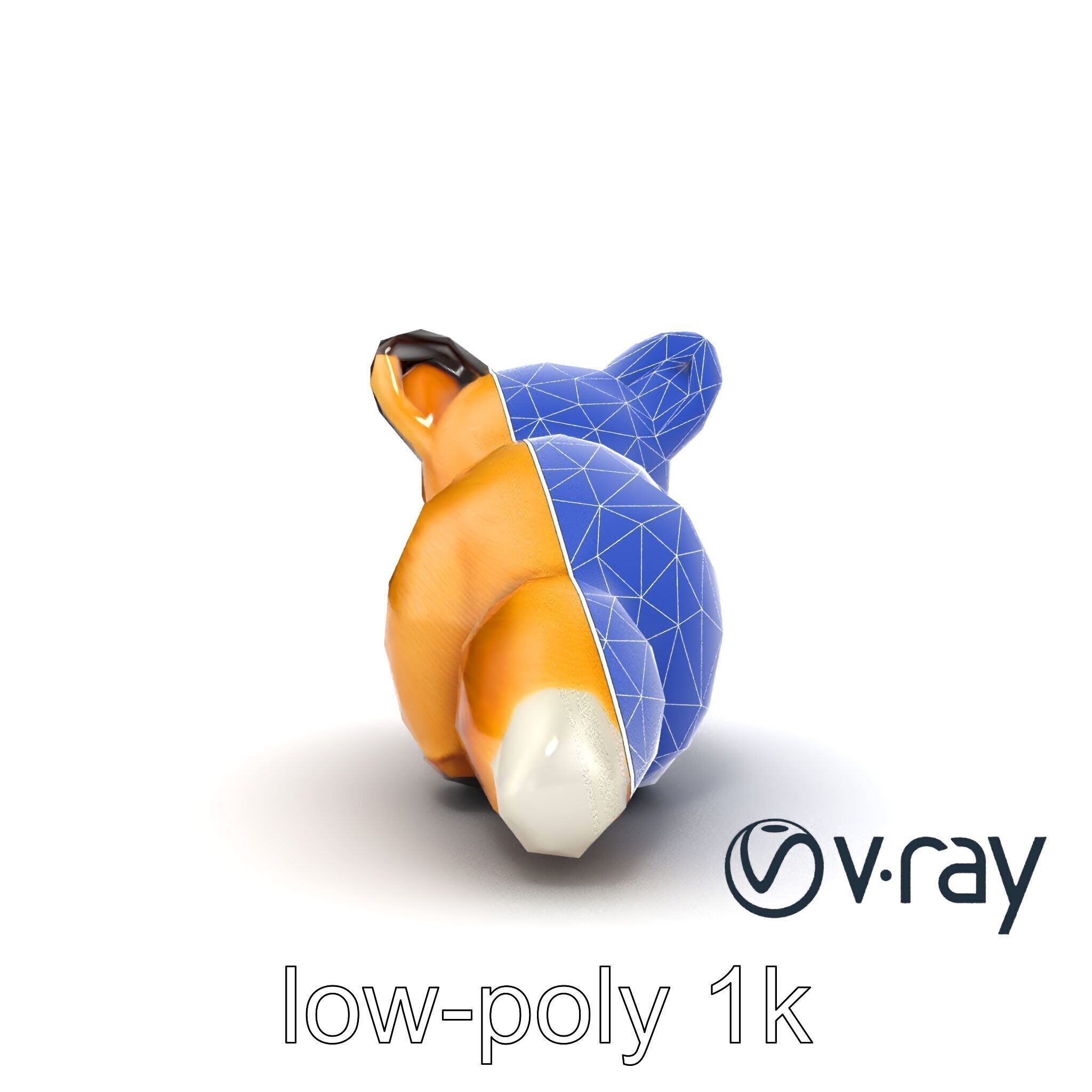 Arid Dreams Fox Plush model pack Low-poly 3D model_27