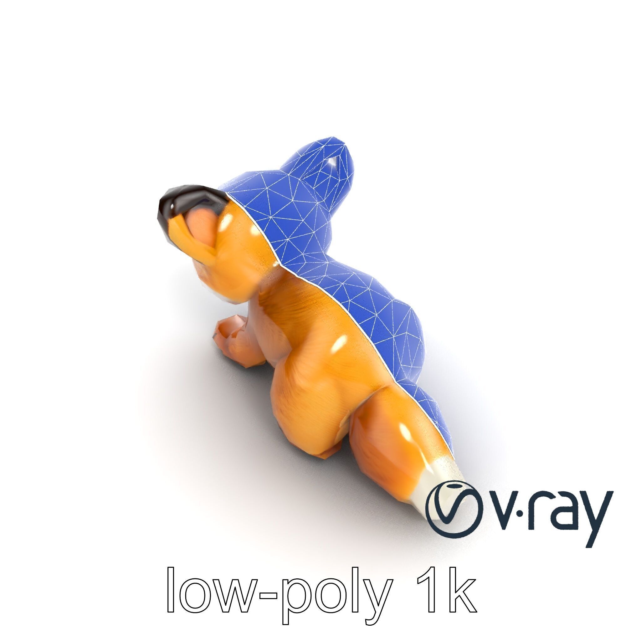 Arid Dreams Fox Plush model pack Low-poly 3D model_26