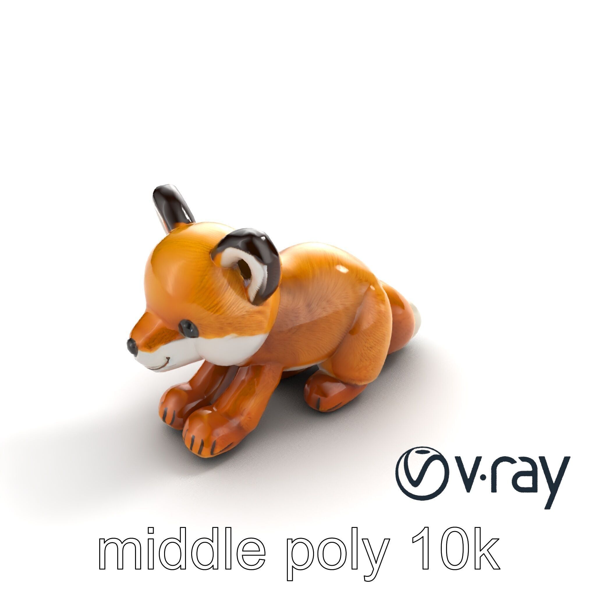 Arid Dreams Fox Plush model pack Low-poly 3D model_9