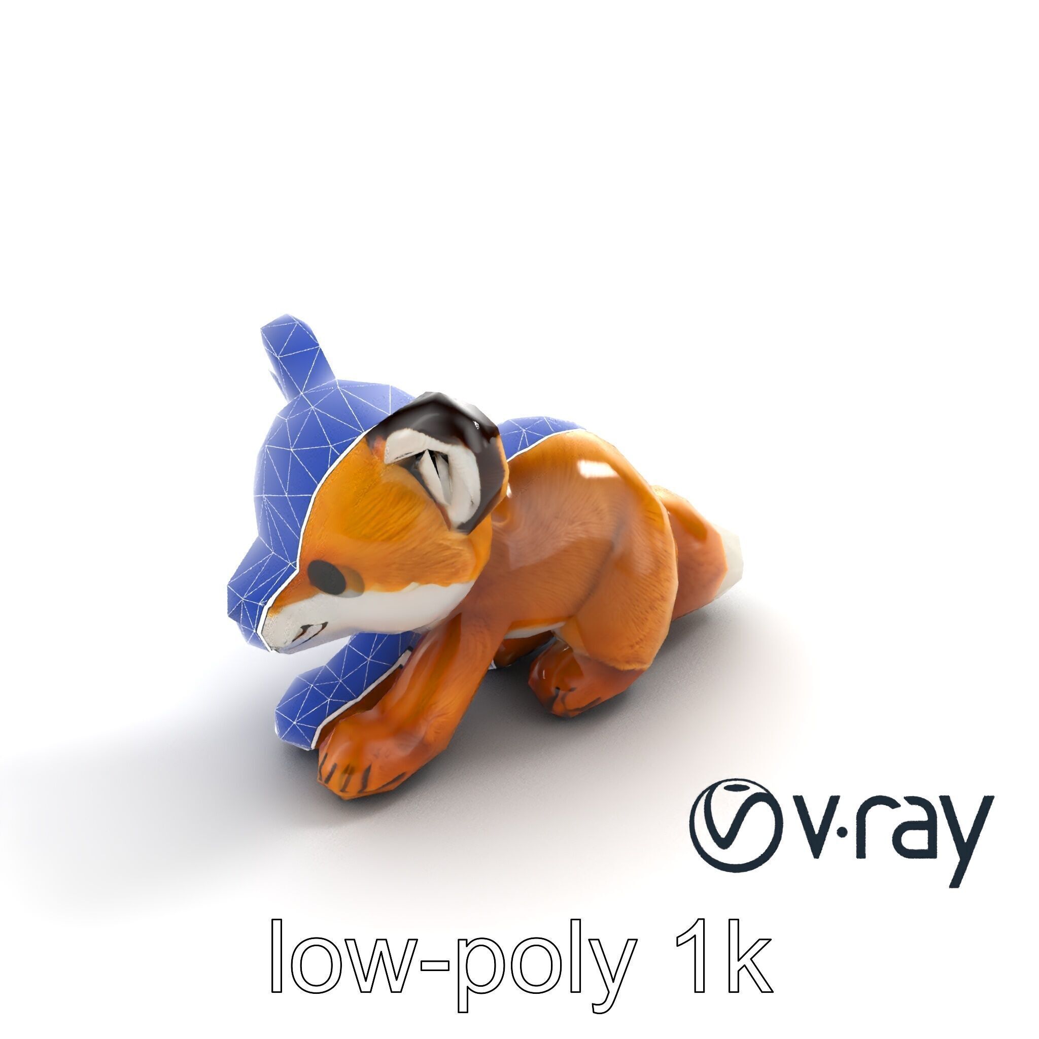 Arid Dreams Fox Plush model pack Low-poly 3D model_15
