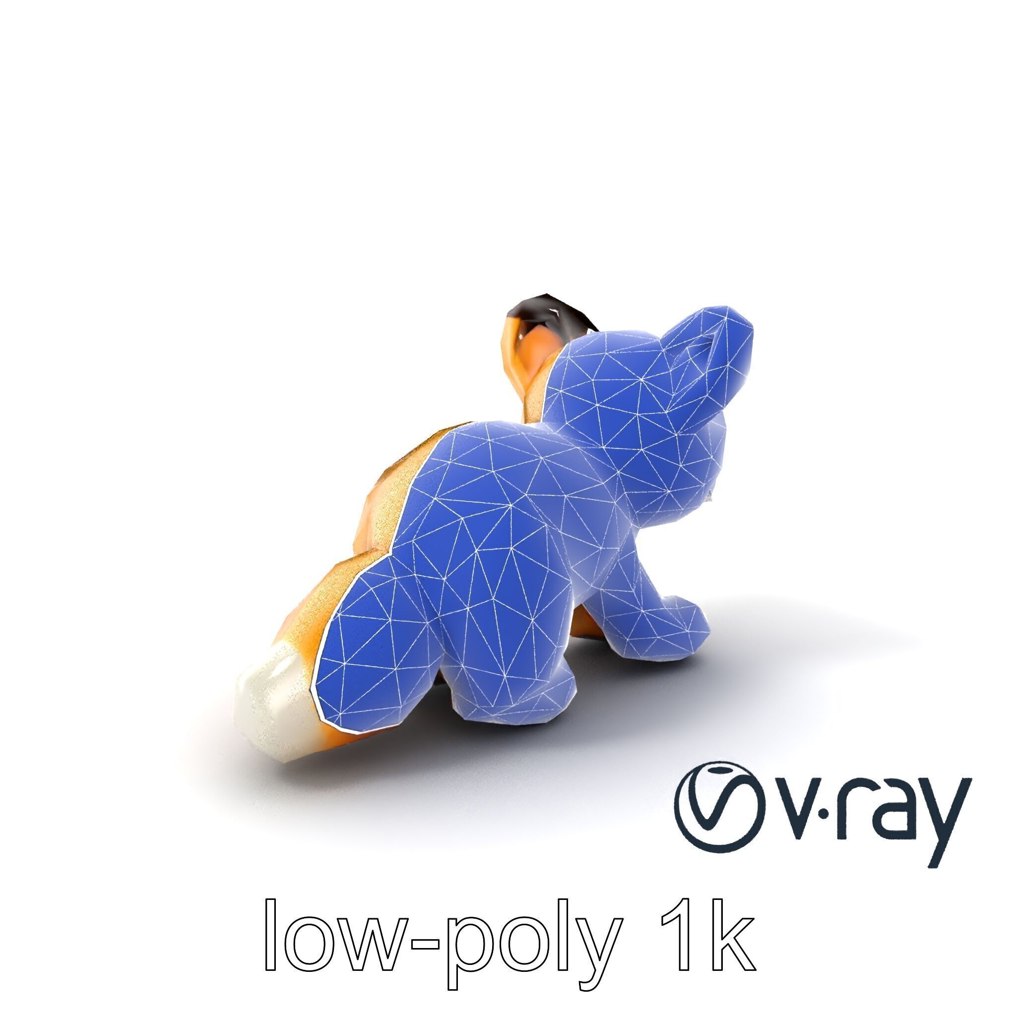 Arid Dreams Fox Plush model pack Low-poly 3D model_12