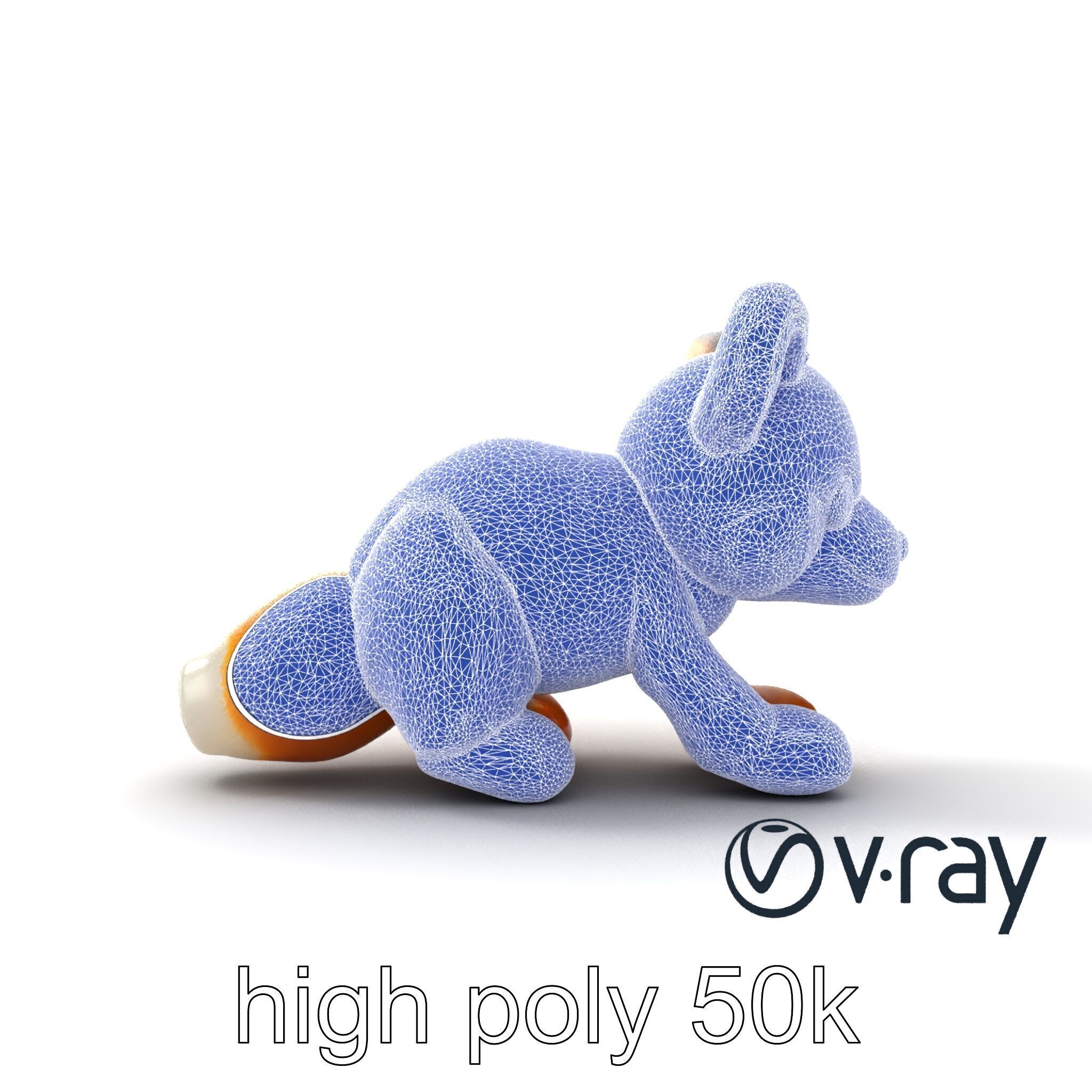 Arid Dreams Fox Plush model pack Low-poly 3D model_21