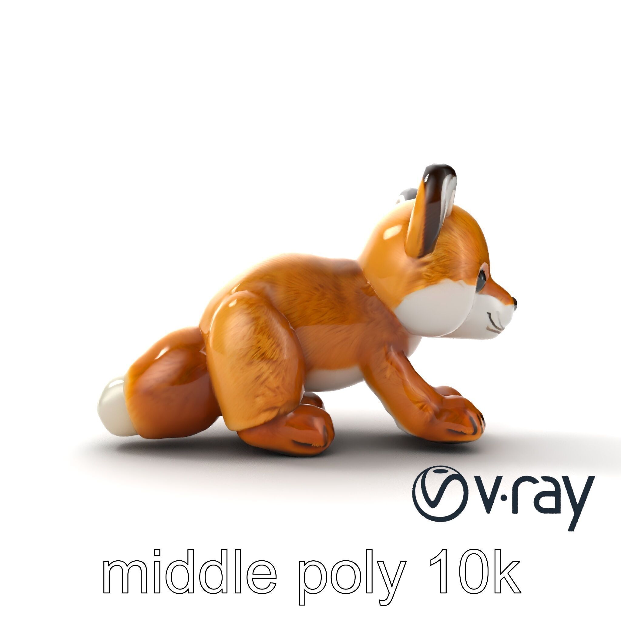 Arid Dreams Fox Plush model pack Low-poly 3D model_30