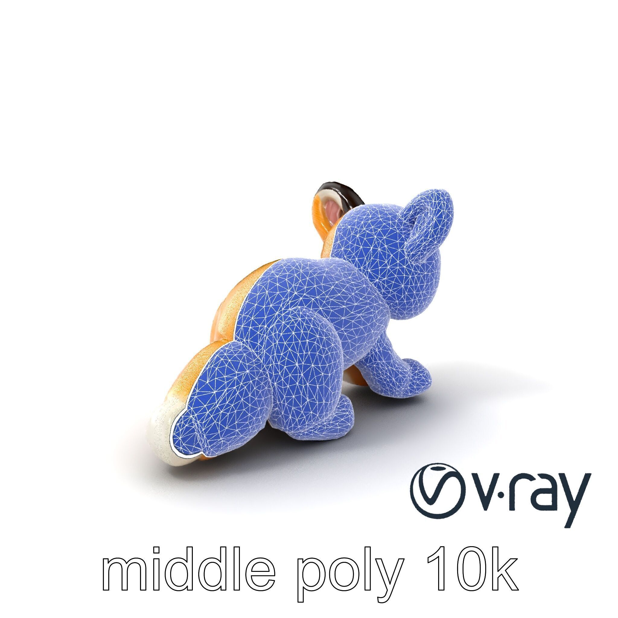 Arid Dreams Fox Plush model pack Low-poly 3D model_6