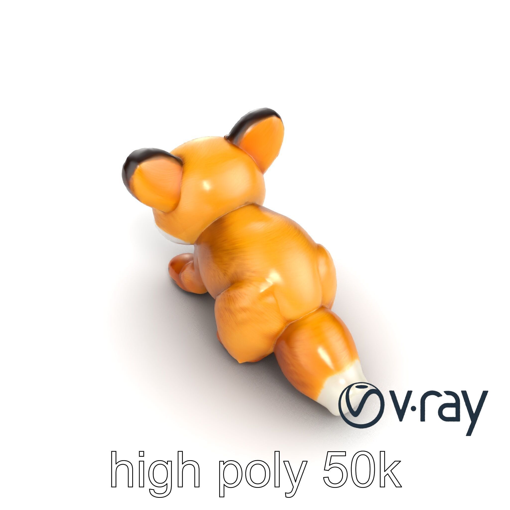 Arid Dreams Fox Plush model pack Low-poly 3D model_24