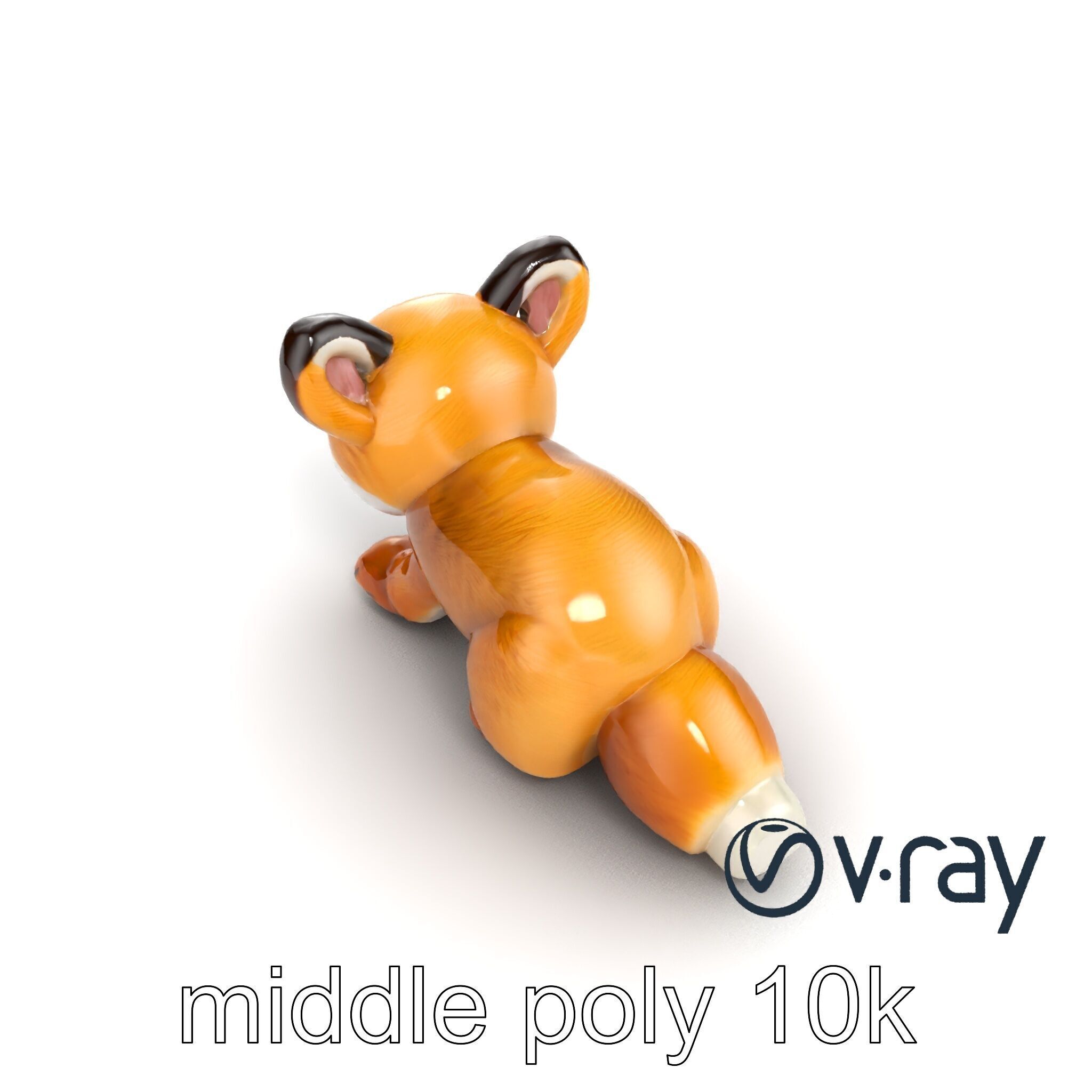 Arid Dreams Fox Plush model pack Low-poly 3D model_14