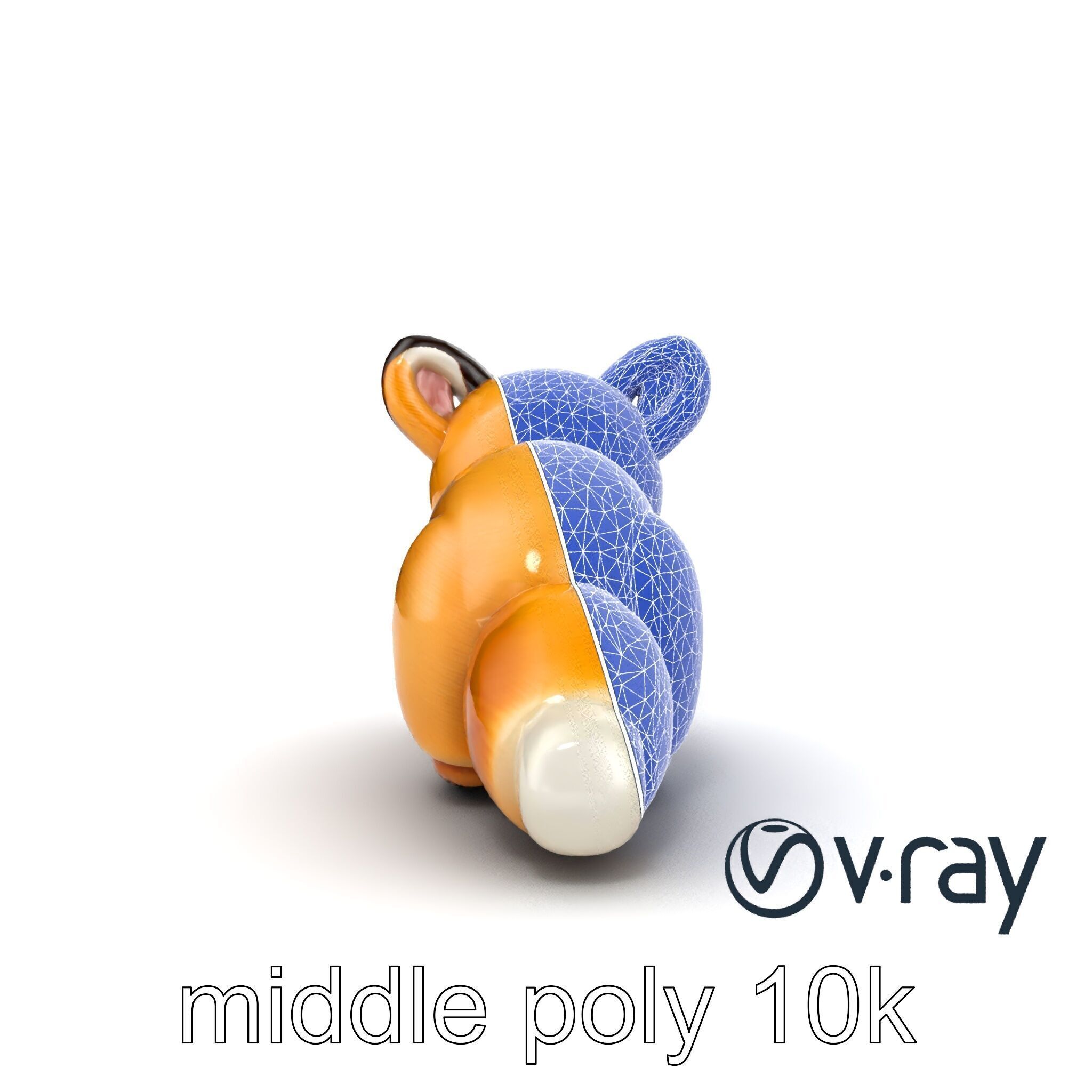 Arid Dreams Fox Plush model pack Low-poly 3D model_22