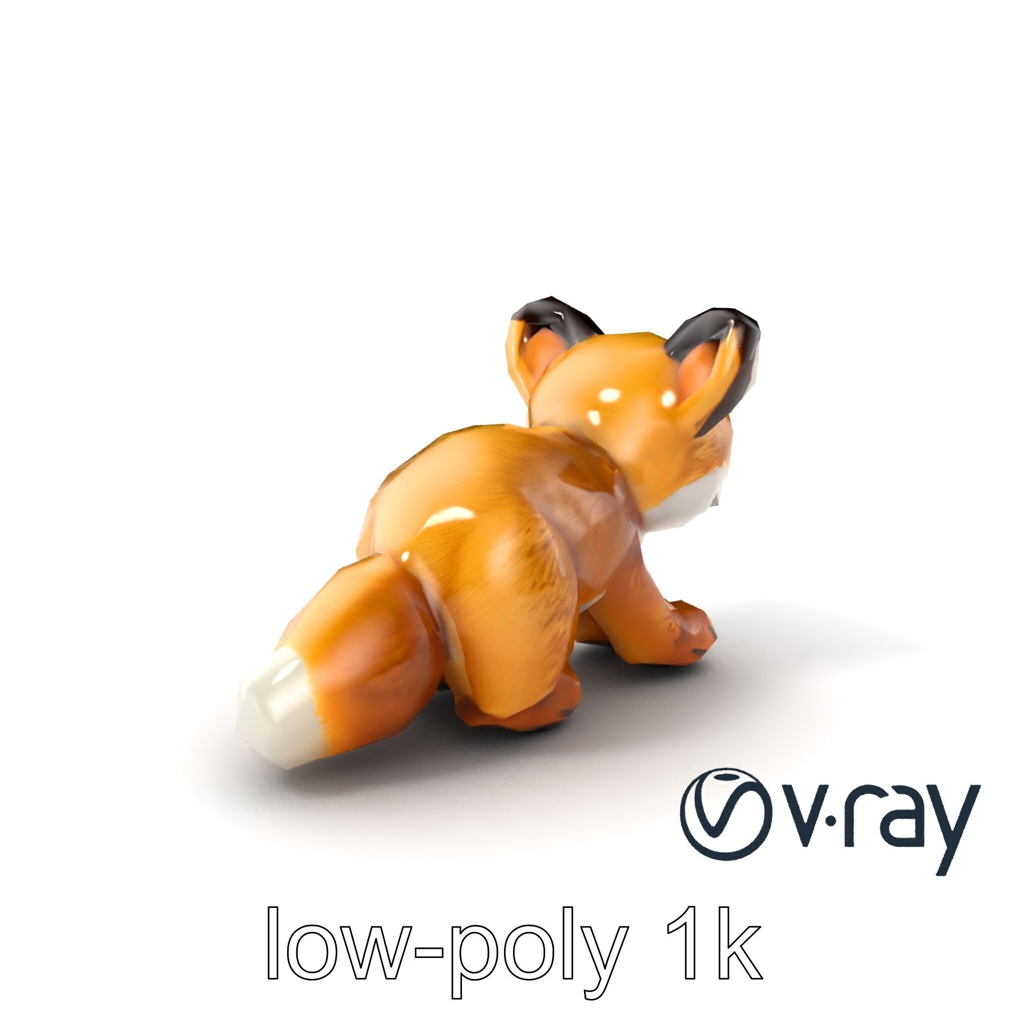 Arid Dreams Fox Plush model pack Low-poly 3D model_2