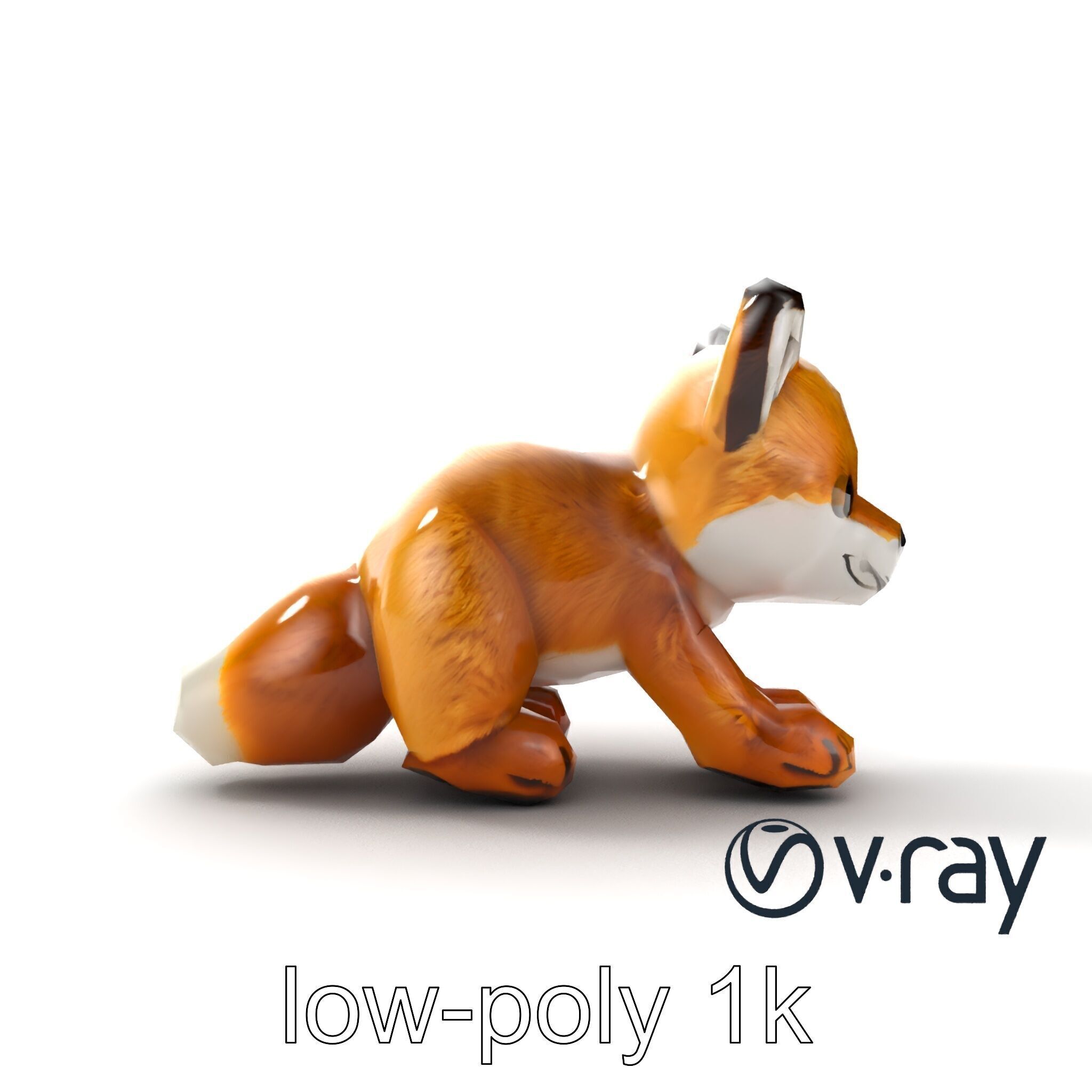 Arid Dreams Fox Plush model pack Low-poly 3D model_20
