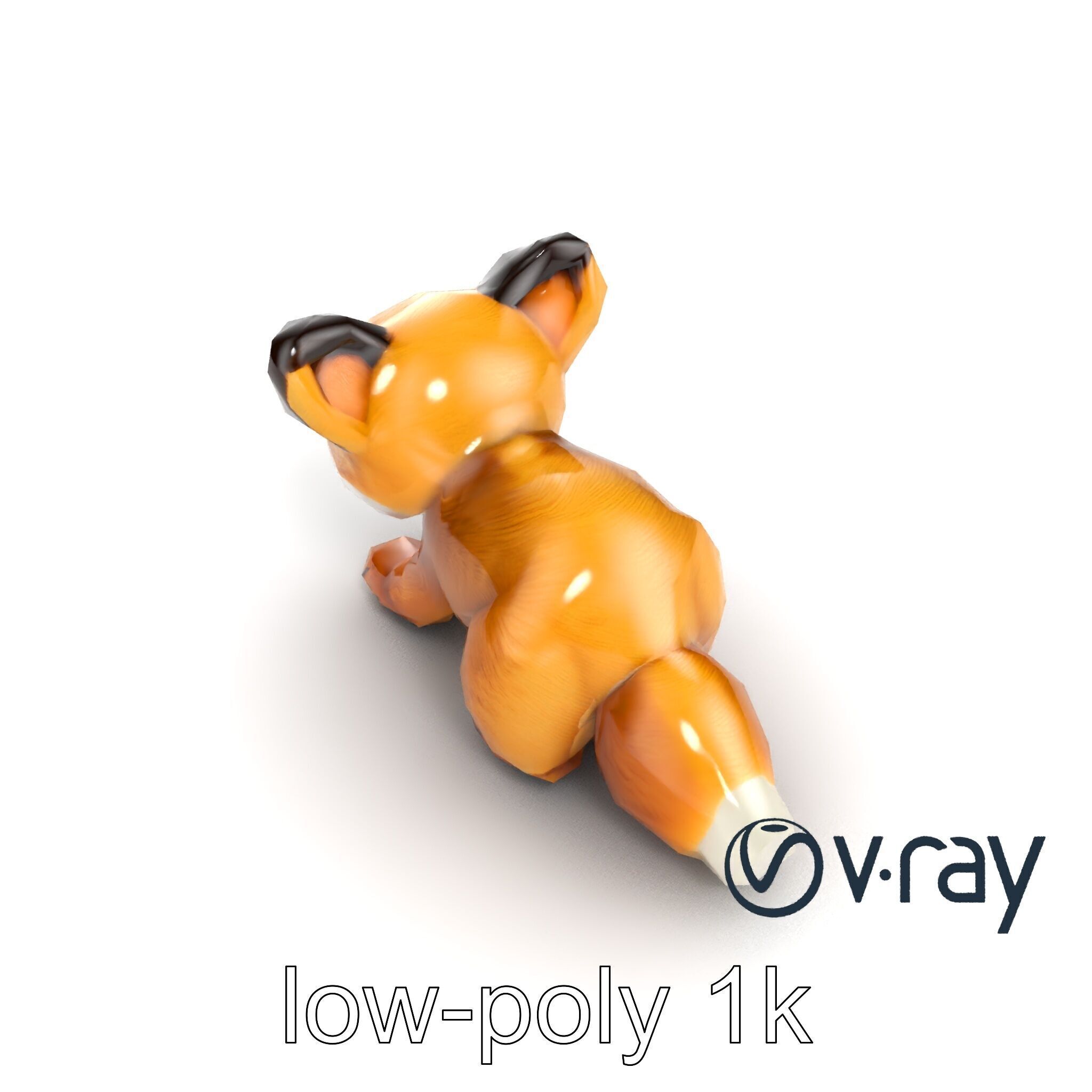 Arid Dreams Fox Plush model pack Low-poly 3D model_10