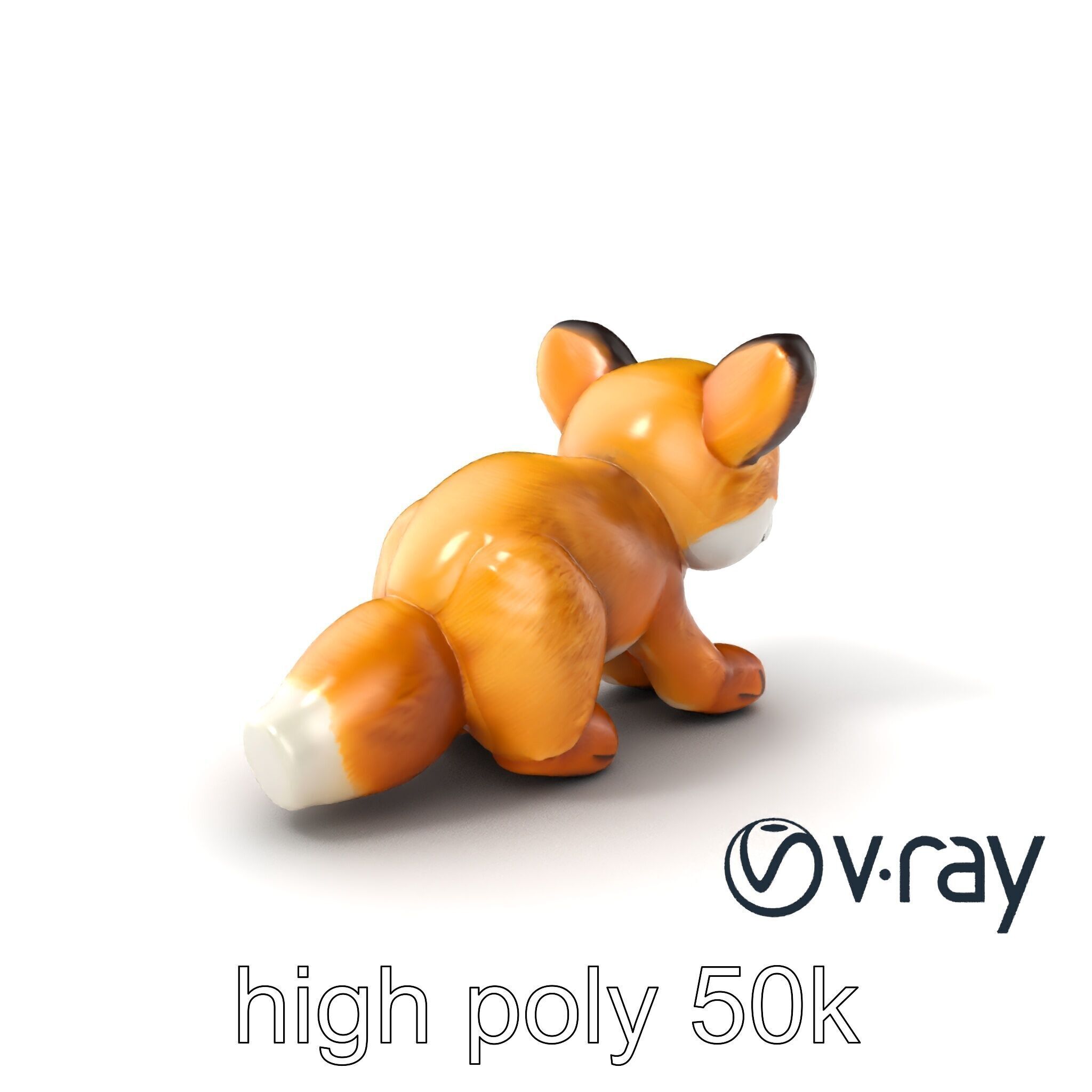 Arid Dreams Fox Plush model pack Low-poly 3D model_5