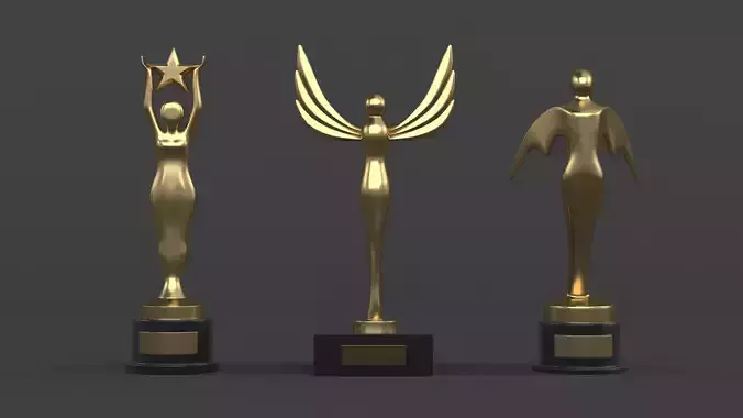 Gold Trophy Cups
