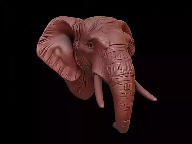 Elephant Animal Bust