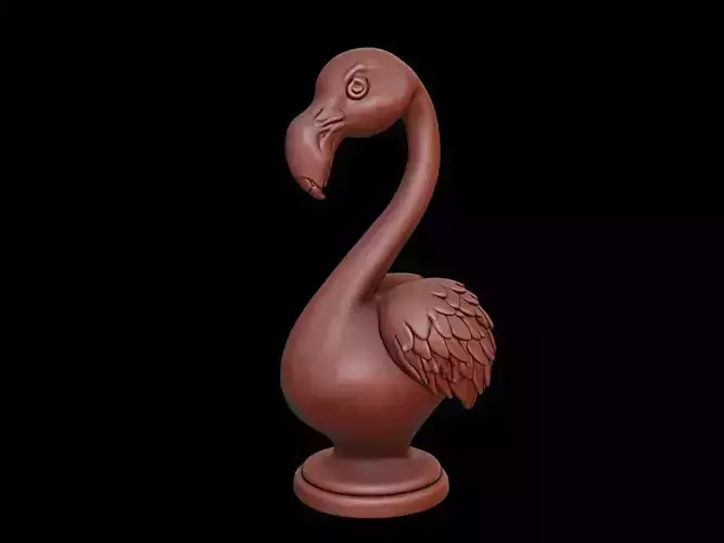 Flamingo Animal Bust