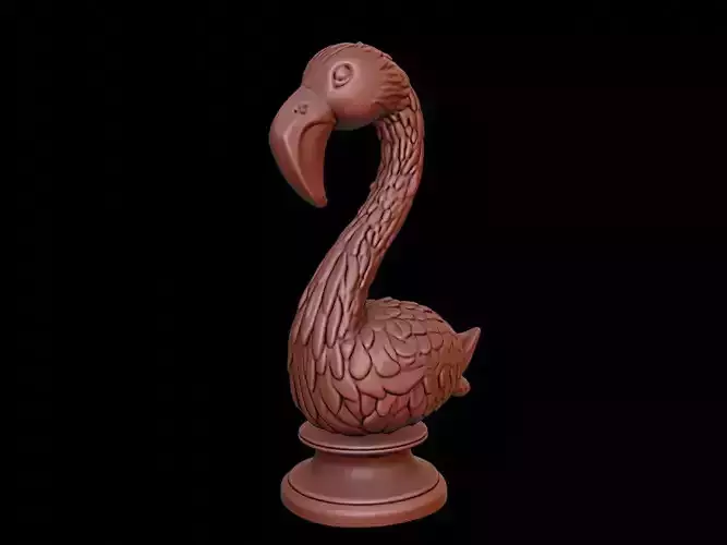 Flamingo Animal Bust