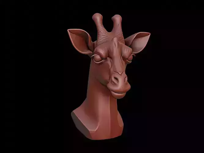 Giraffe Animal Bust