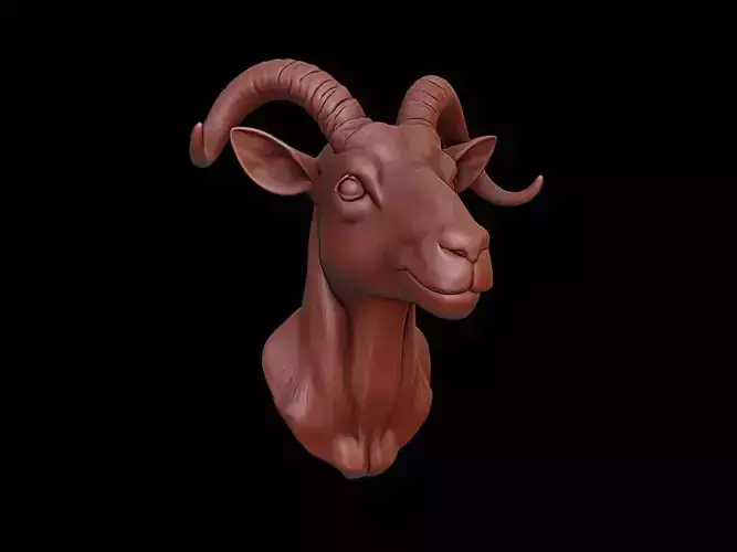 Goat Animal Bust