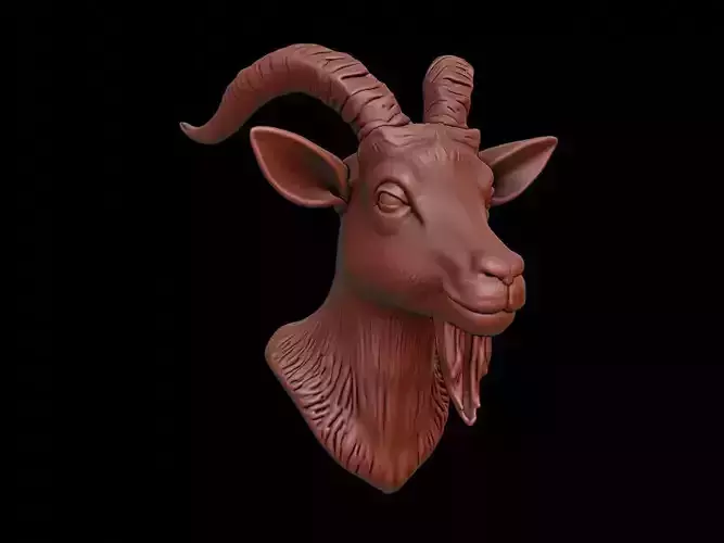 Goat Animal Bust