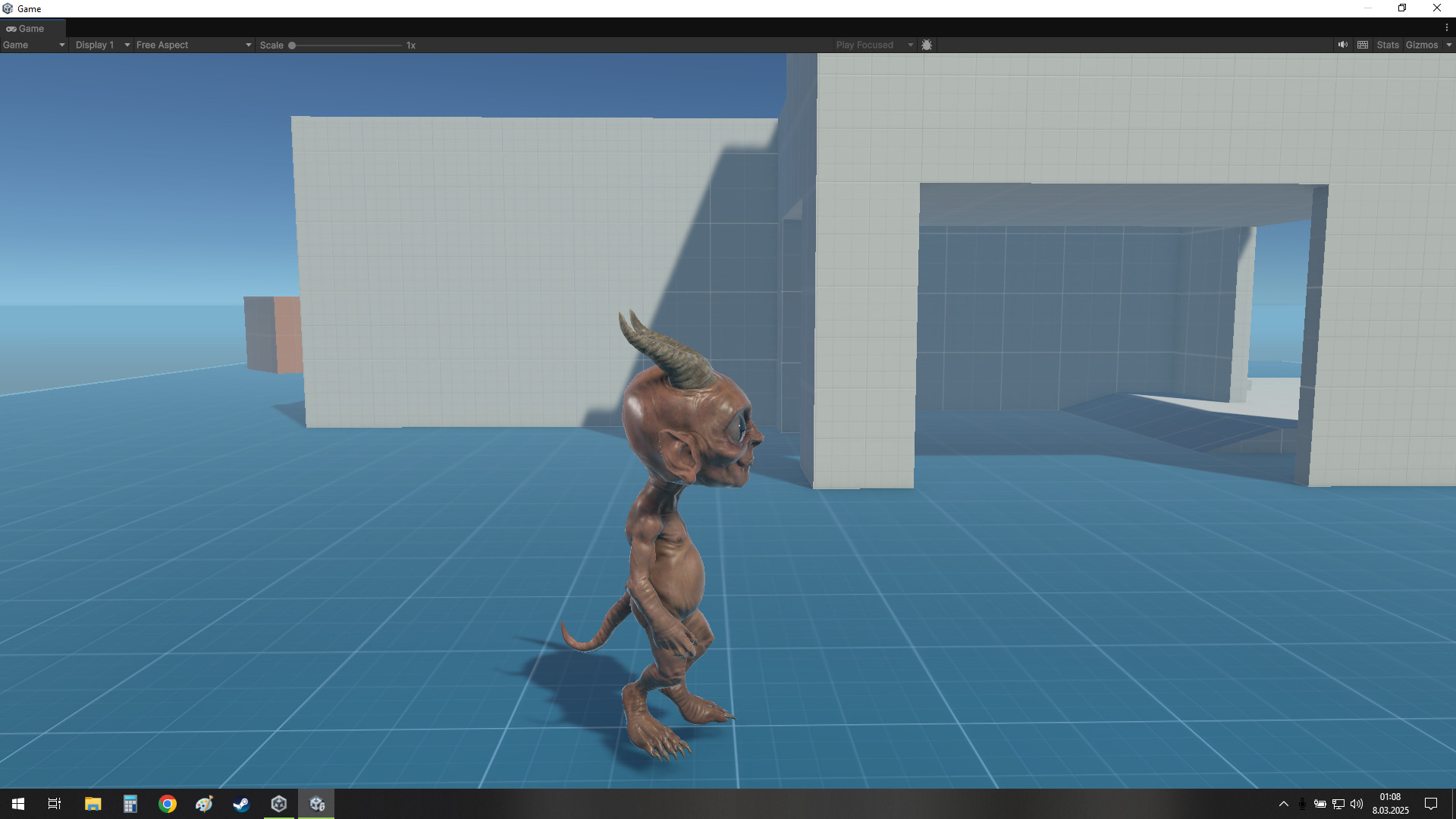 Game Ready Rigged Demon Character Free low-poly 3D model_12