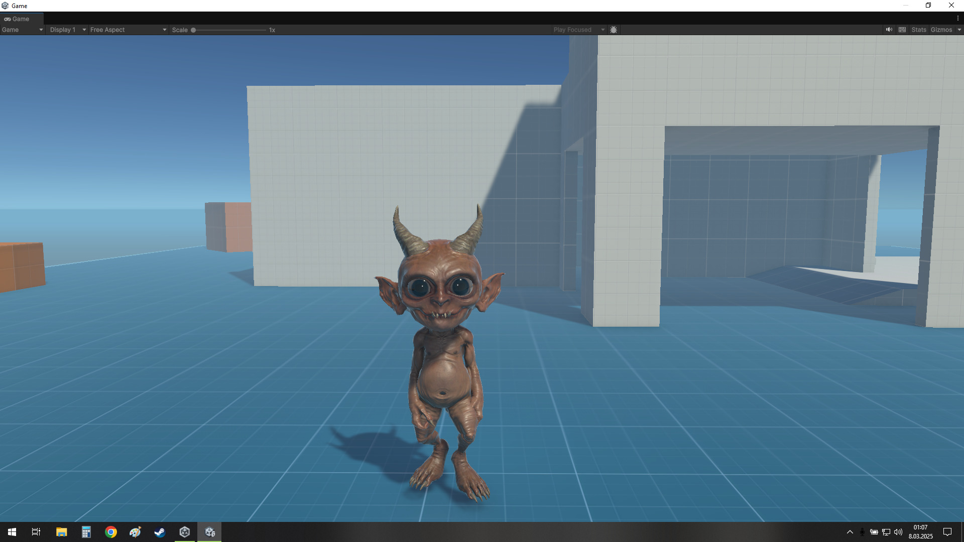 Game Ready Rigged Demon Character Free low-poly 3D model_11