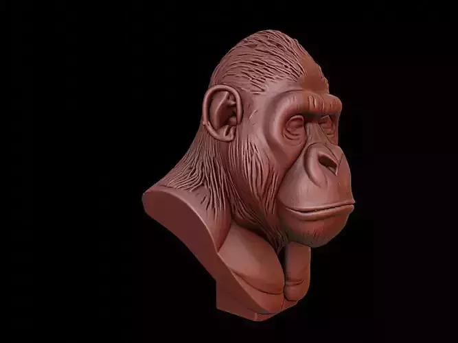 Gorilla Animal Bust