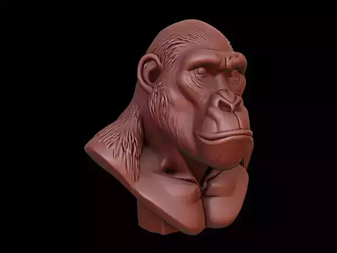 Gorilla Animal Bust