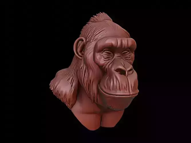 Gorilla Animal Bust