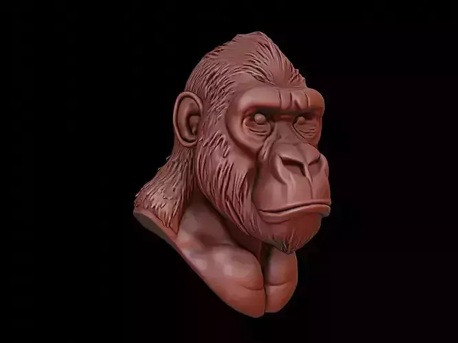 Gorilla Animal Bust