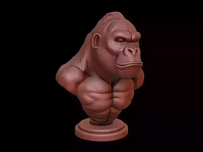 Gorilla Animal Bust