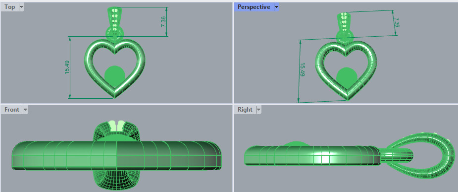 Soccer Ball Heart Pendant Necklace Charm Bracelet Jewelry 3D print model_17