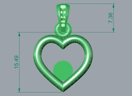 Soccer Ball Heart Pendant Necklace Charm Bracelet Jewelry 3D print model_16