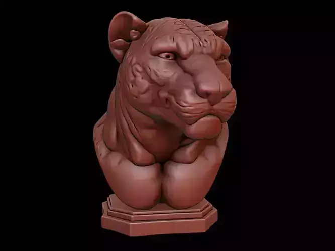 Jaguar Animal Bust
