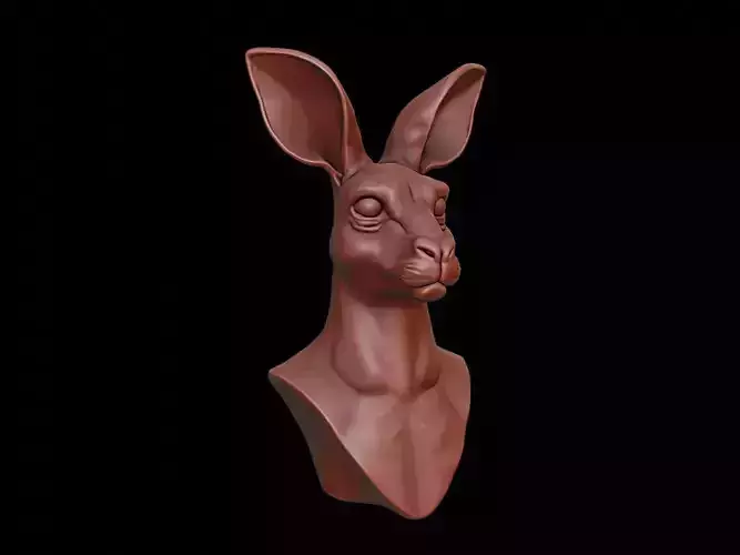 Kangaroo Animal Bust