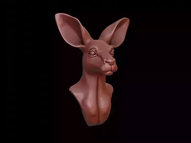 Kangaroo Animal Bust