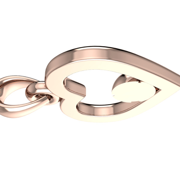 Tennis Ball  Heart Pendant Jewelry 3D print model_12