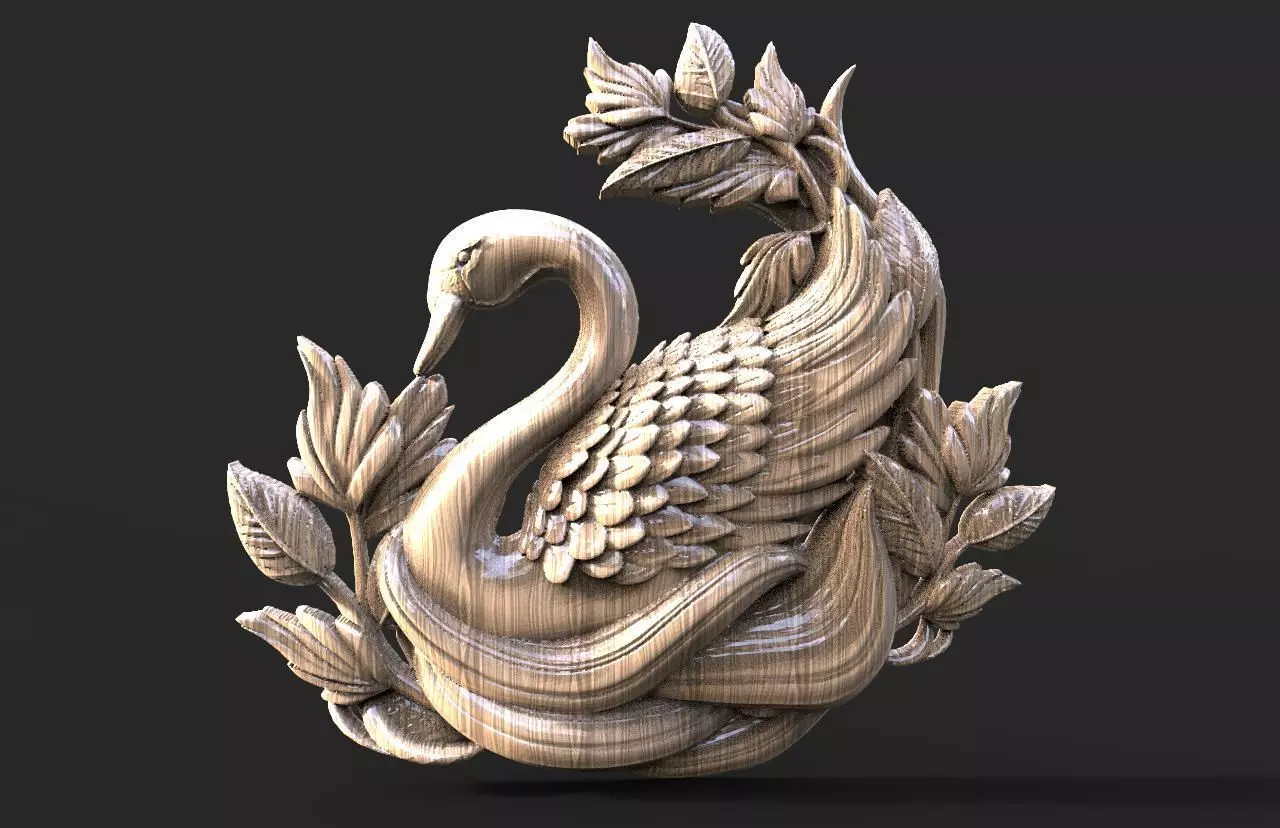 Swan CNC 3D print model