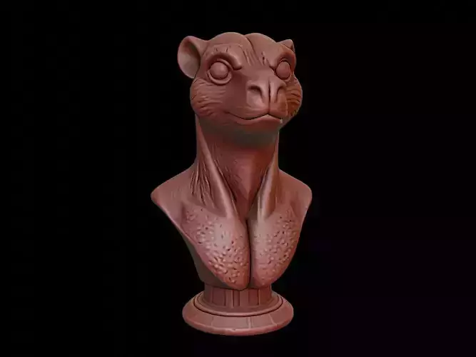 Mongoose Animal Bust