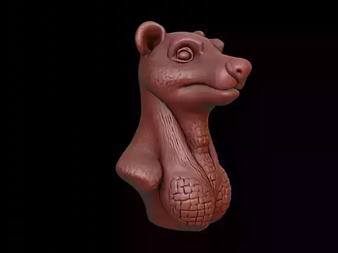 Mongoose Animal Bust