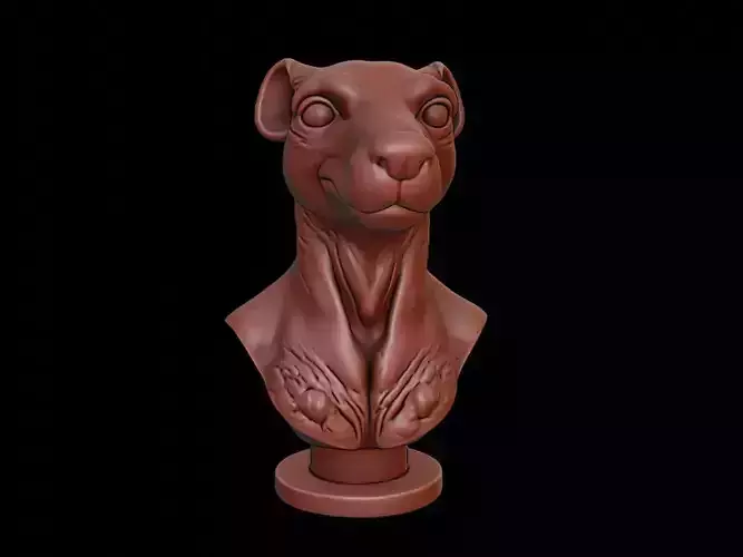 Mongoose Animal Bust