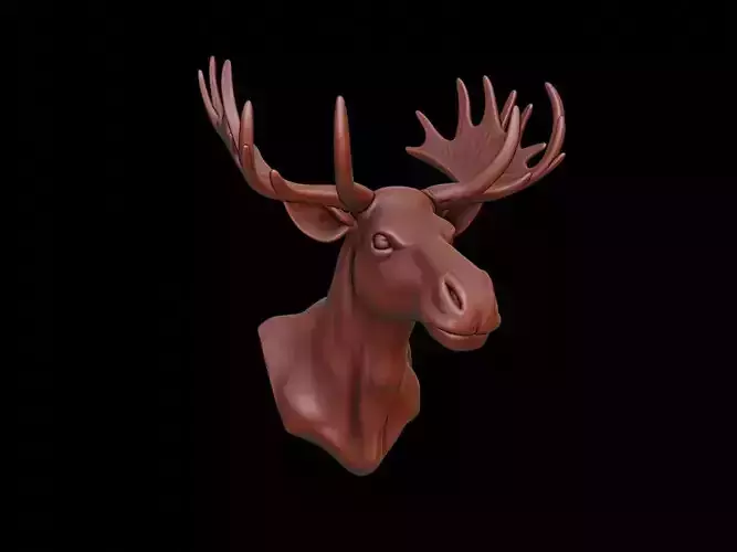 Moose Animal Bust