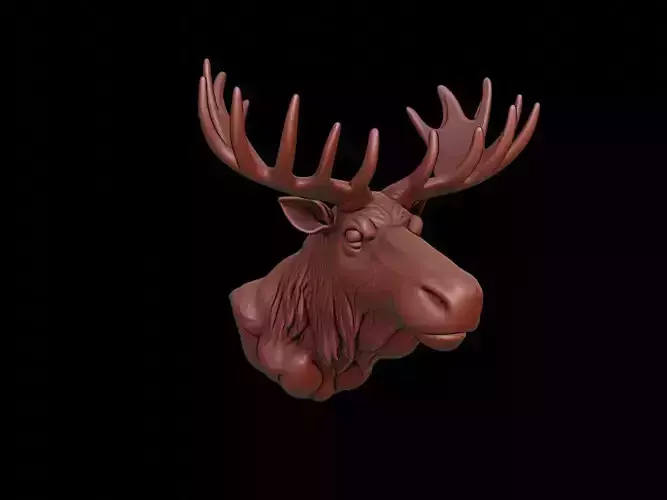 Moose Animal Bust