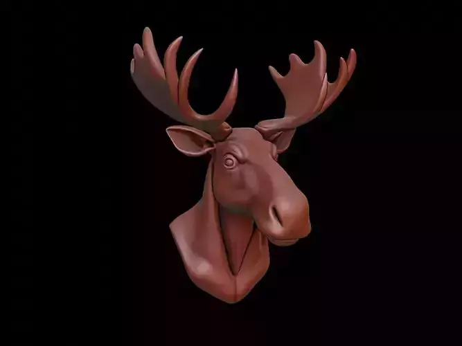 Moose Animal Bust