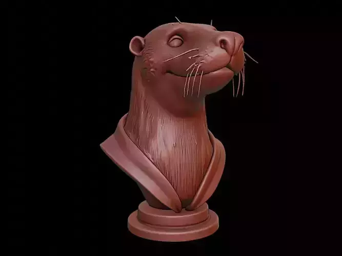 Otter Animal Bust