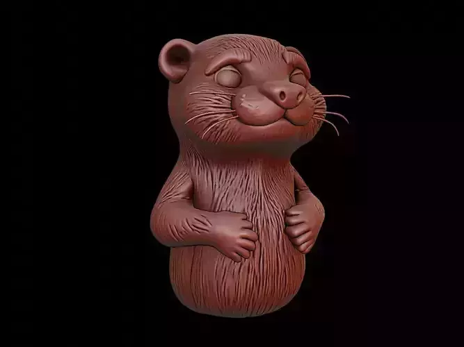 Otter Animal Bust