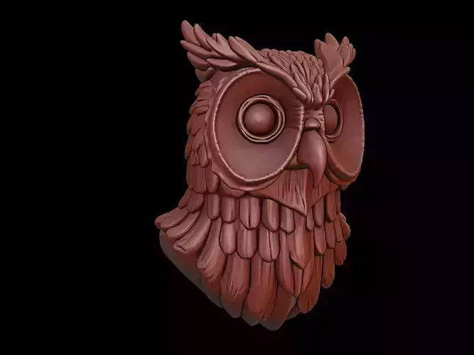Owl Animal Bust