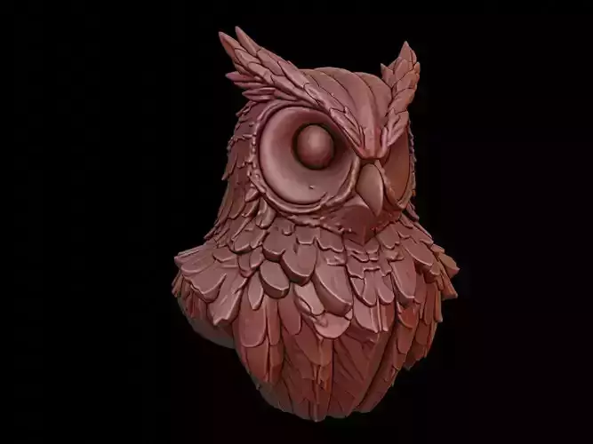 Owl Animal Bust