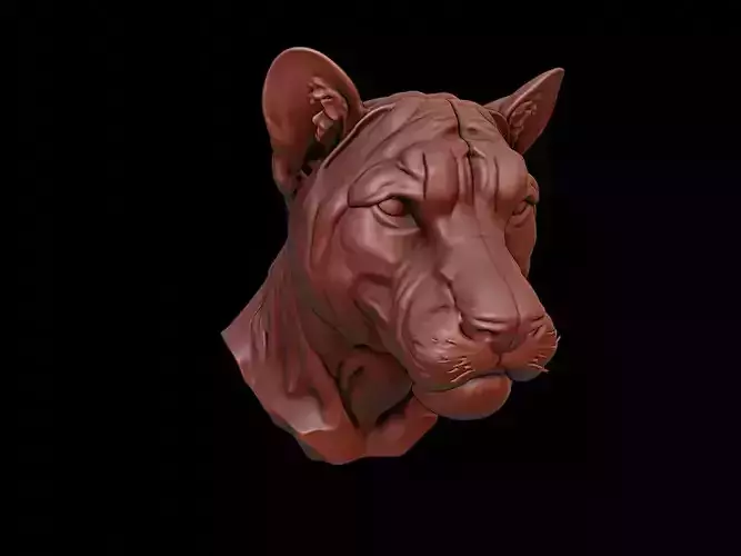 Panther Animal Bust